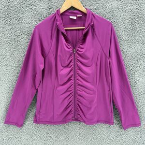 EP Pro Jacket Womens L Full Zip‎ Long Sleeve Tennis Golf Athletic Sports Pink